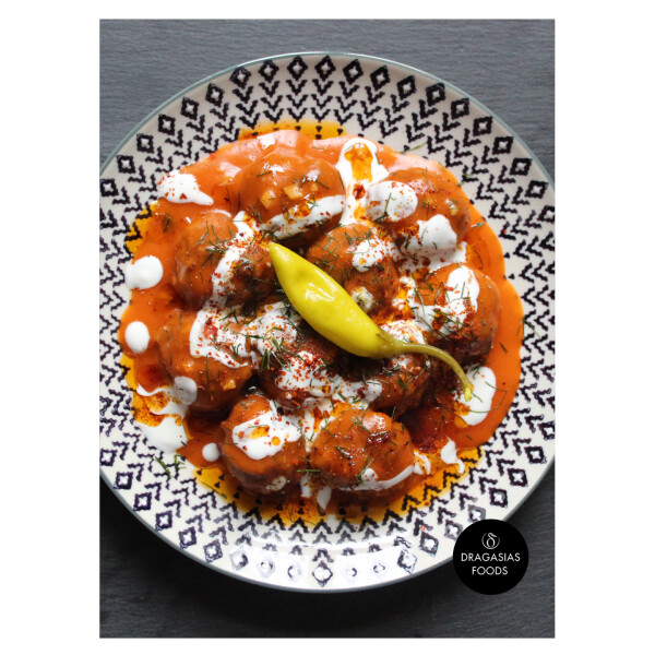 Keftedakia me sumi / smi - Hackfleischbällchen mit Tomatensauce - Keftedakia me sumi / smi - Hackfleischbällchen mit Tomatensauce