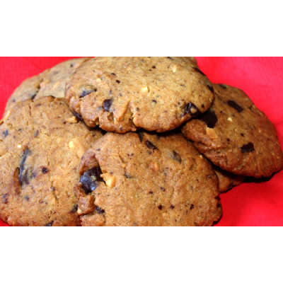 Erdnussbutter-Schoko-Cookies (vegan) - Erdnussbutter-Schoko-Cookies mit Olivenöl