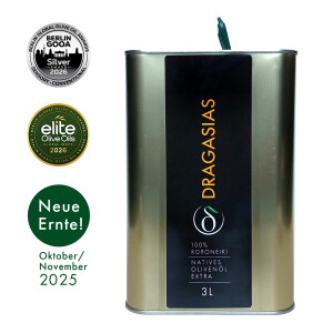 Dragasias Olivenöl-100% Koroneiki 3 Liter