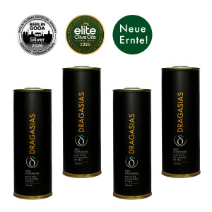 Dragasias Olivenöl-100% Koroneiki Viererpack